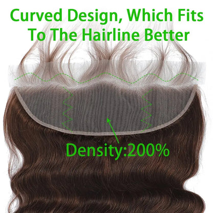 Unprocessed Brazilian Body Wave Human Hair Bundles HD Frontal/Closure Invisible Melt Skin Lace 4x4 13x4 100% Raw Remy Hair Weave