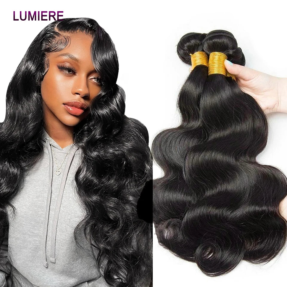 Loose Body Wave Virgin Raw Indian Wholesale Human Hair 3/4 Bundles Deal For Women Wet And Wavy Hair Weave Extension Double Weft