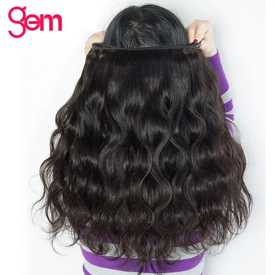 Body Wave Bundles Human Hair 1/3/4 Bundles 100% Human Hair Natural Black Color Brazilian Virgin Weave Bundles Hair Extensions