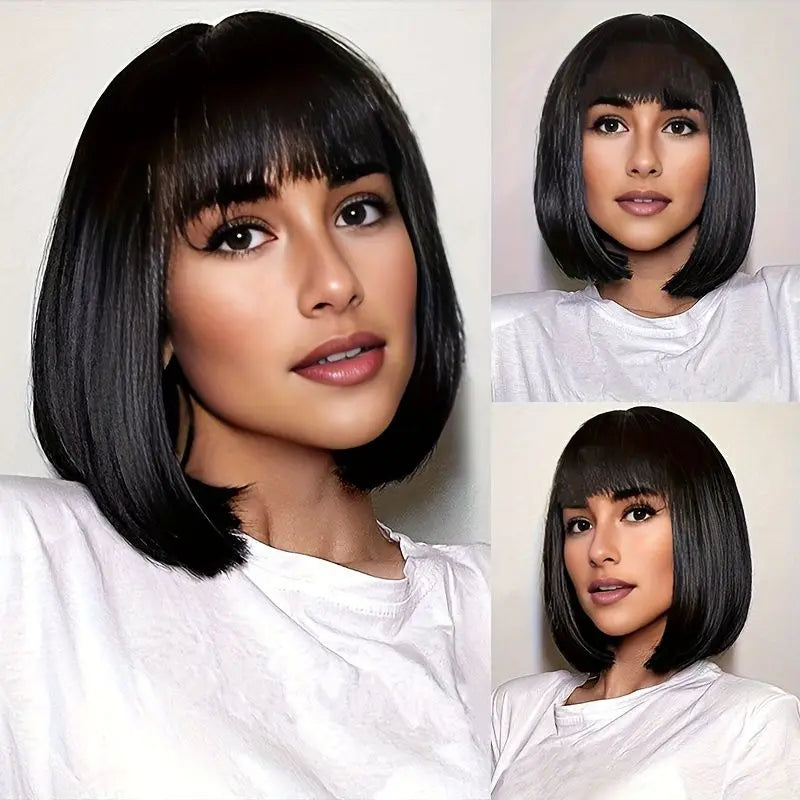 Bob Wig Human Hair 4x4 5x5 Bob Lace Front Brazilian Wigs For Women High Density Straight 13x6 HD Transparent Lace Frontal Wigs