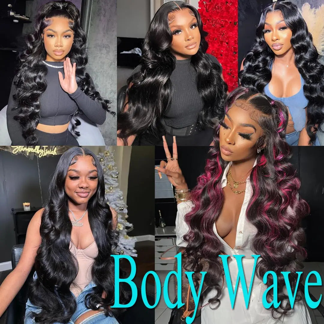 Human Hair Bundles with Closure Body Wave Brazilian Virgin Human Hair Weave 3 Bundles with 4x4 Lace Closure Natural Black Color