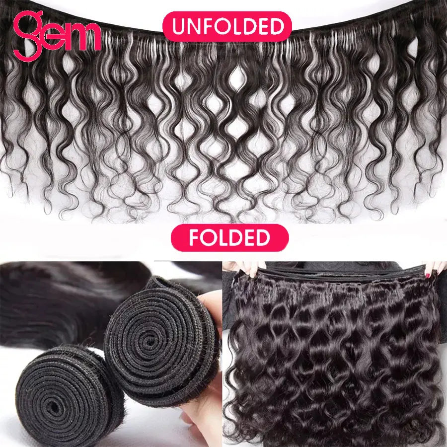 Body Wave Bundles Human Hair 1/3/4 Bundles 100% Human Hair Natural Black Color Brazilian Virgin Weave Bundles Hair Extensions