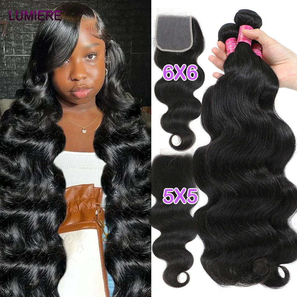 Loose Body Wave Virgin Raw Indian Wholesale Human Hair 3/4 Bundles Deal For Women Wet And Wavy Hair Weave Extension Double Weft