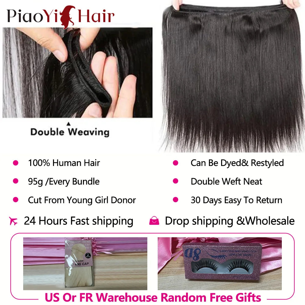12A Straight Human Hair Bundles 100% Raw Human Hair Bundles 20 22 24Inch Unprocessed Virgin Human Hair Extension Top Quality