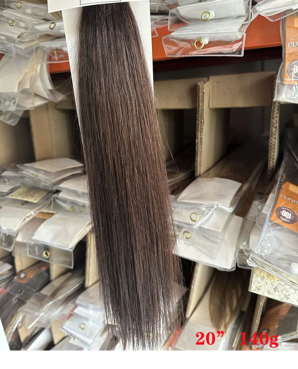 ZZHAIR 100% Human Hair Extensions 16"-26" Magic Wrap Around Ponytail 140g Clip In  Machine Made Remy Horsetail Stragiht