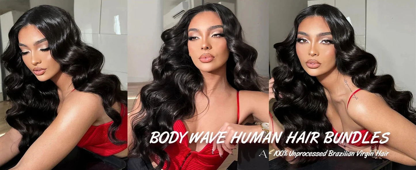 12A Body Wave Human Hair Bundles 40 Inch Human Hair Unprocessed Brazilian Virgin 3 4 Pcs Raw Hair Bundles Weave Extensions