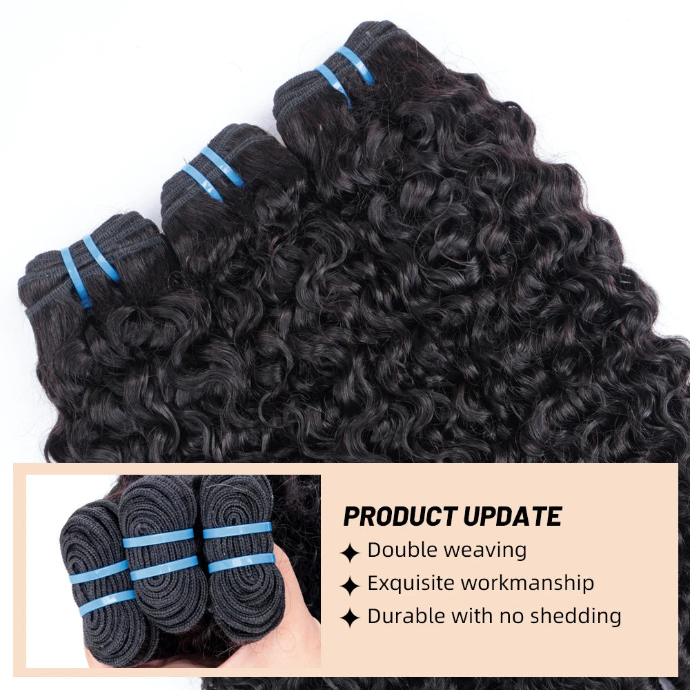 PerisModa Burmese Curly Bundles 100% Human Hair Bundles Virgin Weave Human Hair Extensions Curly Ends 1/3/4 Pcs Natural Color