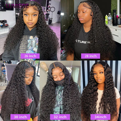 Water Wave Bundle With Closure Wet and Wavy Curly 100% Virgin Raw Jerry Curly Human Hair Bundle With Frontal Hair Extension 18A