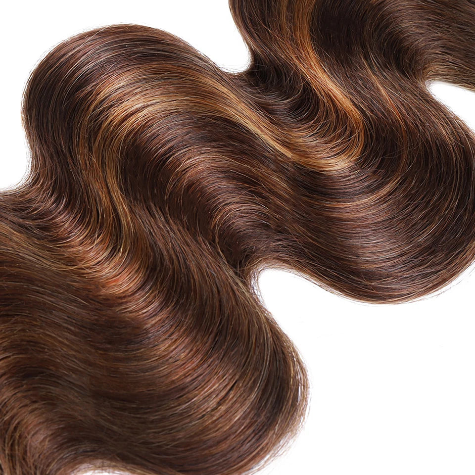 FB 30 Highlight Bundles Brazilian Body Wave 100% Human Hair Bundles 1B 4 30 Ombre Remy Human Hair Wavy Virgin Hair Extentions