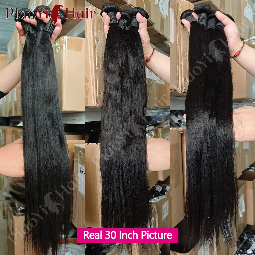 12A Straight Human Hair Bundles 100% Raw Human Hair Bundles 20 22 24Inch Unprocessed Virgin Human Hair Extension Top Quality