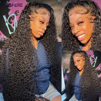 Water Wave Bundle With Closure Wet and Wavy Curly 100% Virgin Raw Jerry Curly Human Hair Bundle With Frontal Hair Extension 18A