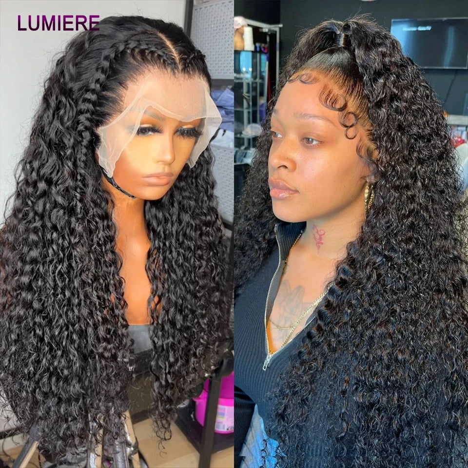 Water Wave Bundle With Closure Wet and Wavy Curly 100% Virgin Raw Jerry Curly Human Hair Bundle With Frontal Hair Extension 18A