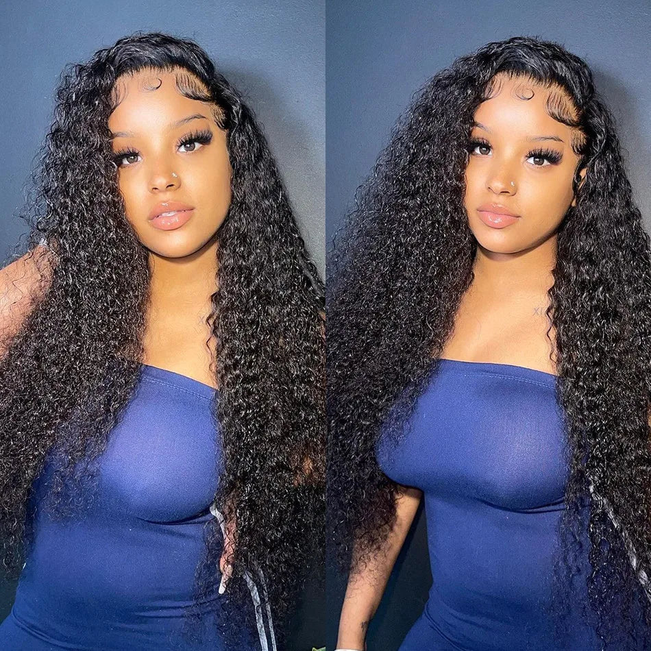 Water Wave Bundle With Closure Wet and Wavy Curly 100% Virgin Raw Jerry Curly Human Hair Bundle With Frontal Hair Extension 18A