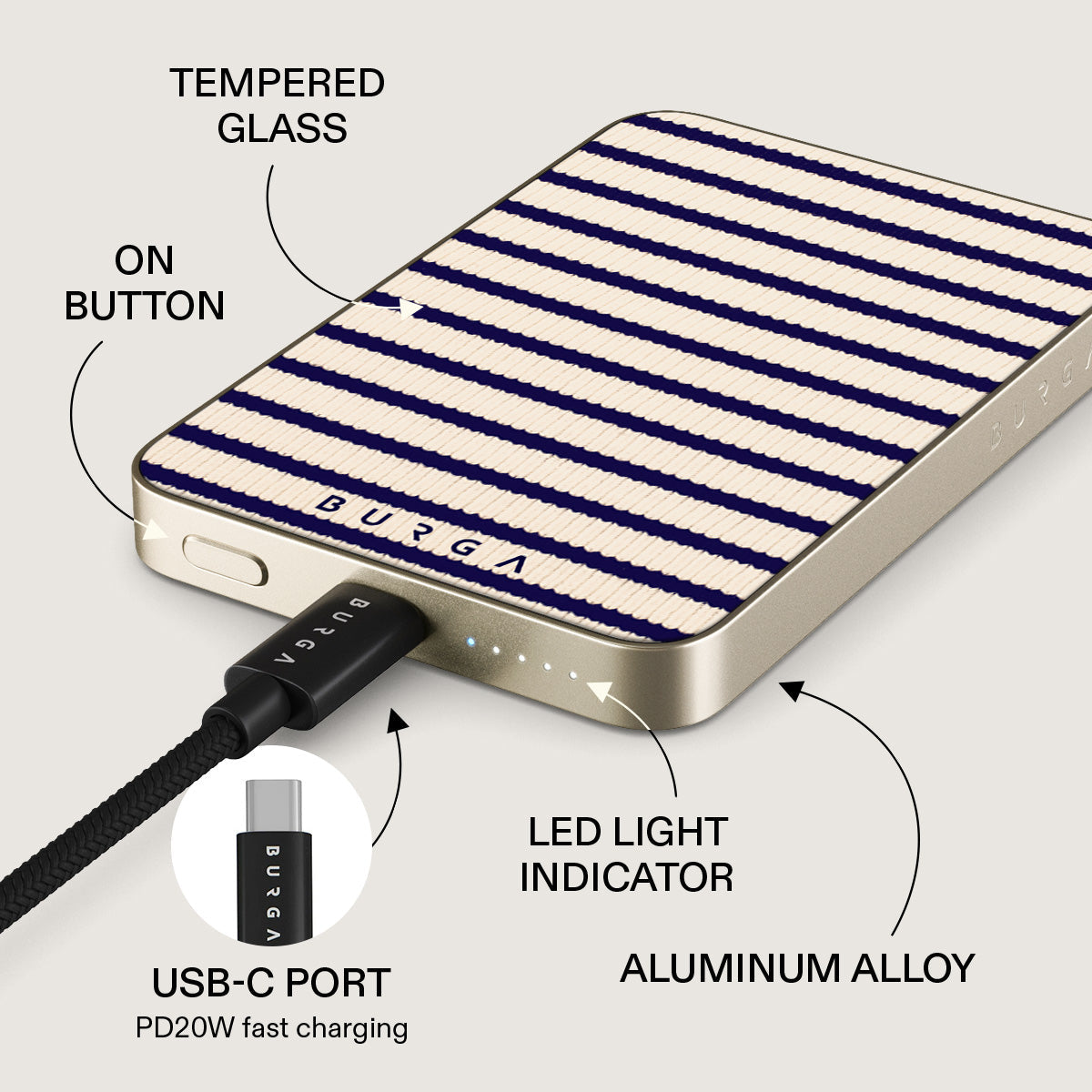 Old Money - Magnetic Power Bank