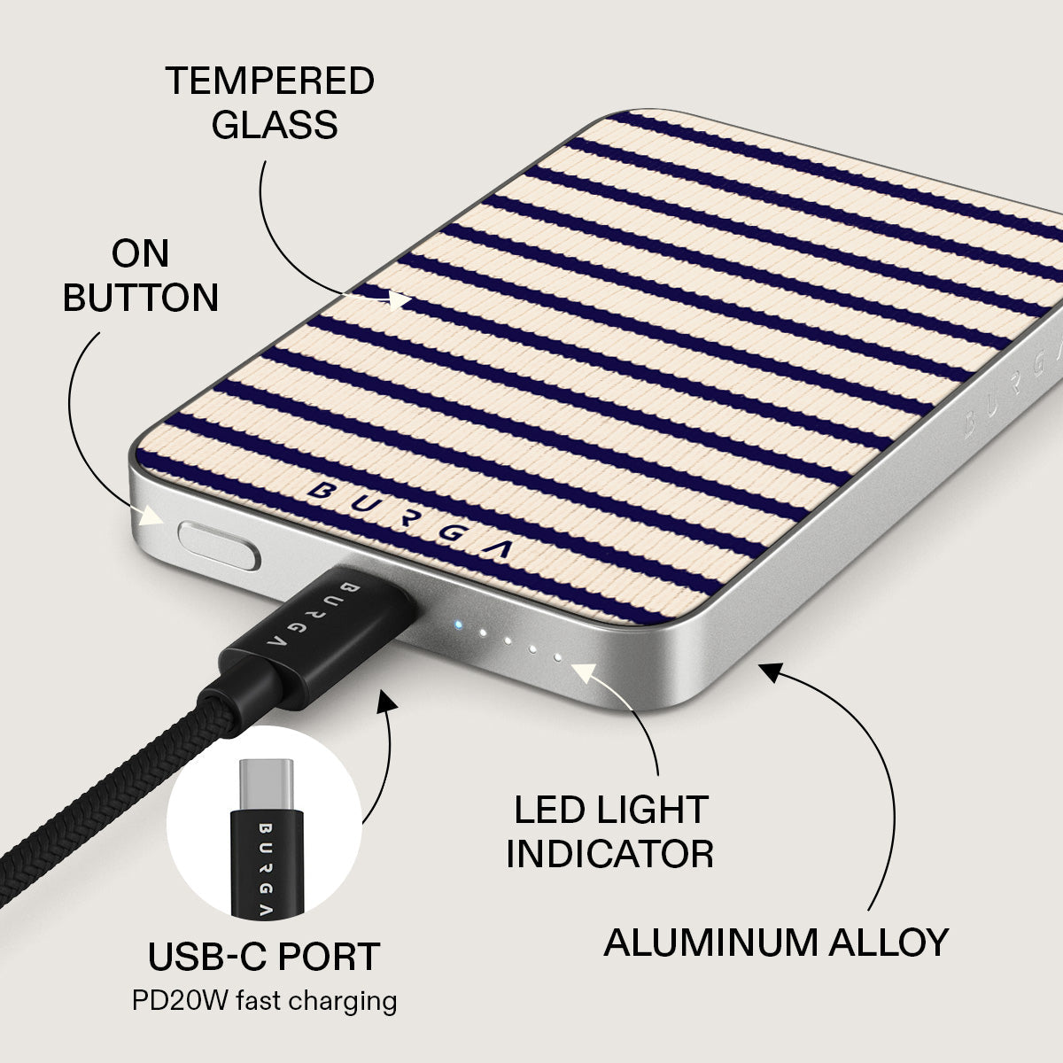 Old Money - Magnetic Power Bank