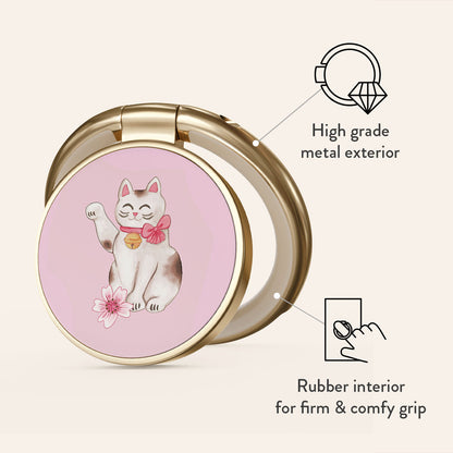 Maneki Neko - Adhesive Ring Holder