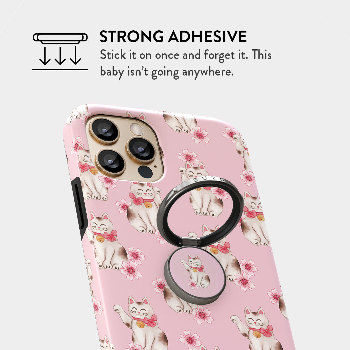 Maneki Neko - Adhesive Ring Holder