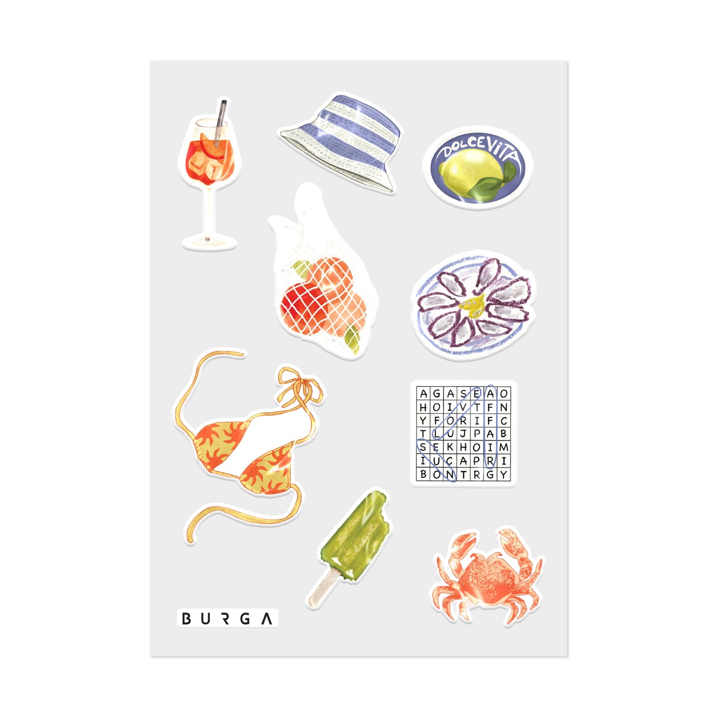 Seaside Muse - 3D Stickers