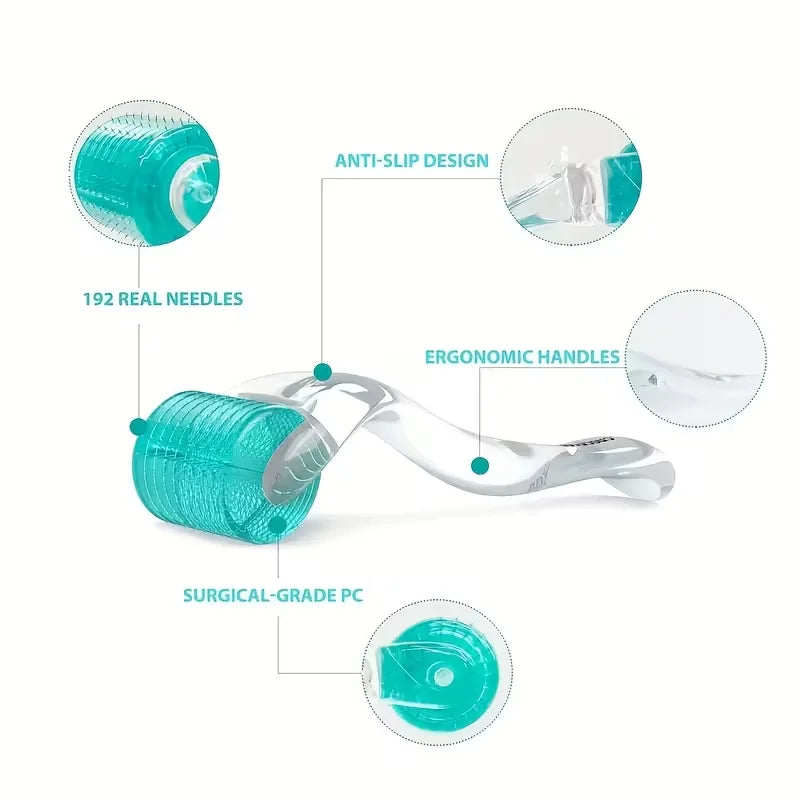 Adjustable Skin Marking 192 Microneedle Roller for Face Scalp Beard Body Facial Beauty for Skincare Tool for Women & Men