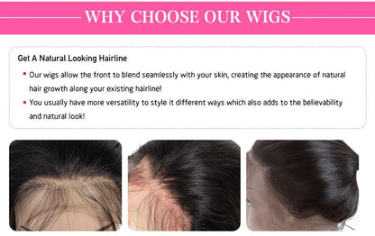 HD Transparent 13x4 13x6 Body Wave Lace Front Wig Pre Plucked 360 Lace Frontal Wig Human Hair Wigs For Women 5x5 Wig 200 Density
