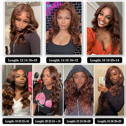 Unprocessed Brazilian Body Wave Human Hair Bundles HD Frontal/Closure Invisible Melt Skin Lace 4x4 13x4 100% Raw Remy Hair Weave
