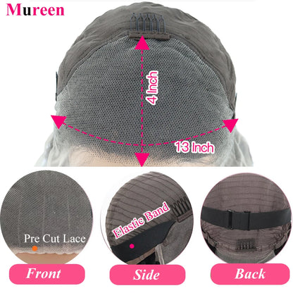 250% Density 13x6 Body Wave Lace Front Wigs Human Hair Pre Plucked 13x4 HD Transparent Lace Frontal Wigs Human Hair for Women