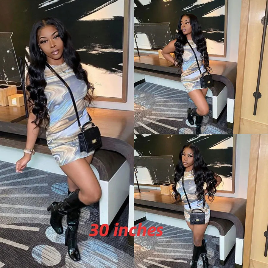 Body Wave Bundles Human Hair 1/3/4 Bundles 100% Human Hair Natural Black Color Brazilian Virgin Weave Bundles Hair Extensions