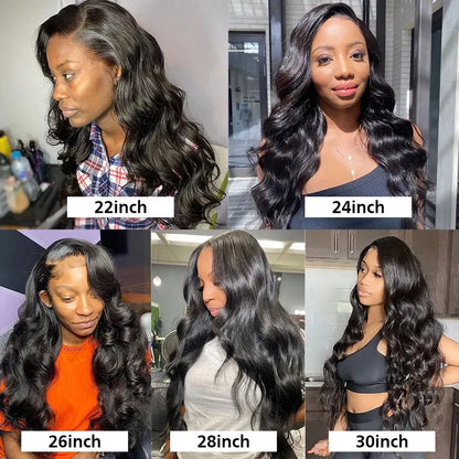 Body Wave Bundles Human Hair 1/3/4 Bundles 100% Human Hair Natural Black Color Brazilian Virgin Weave Bundles Hair Extensions