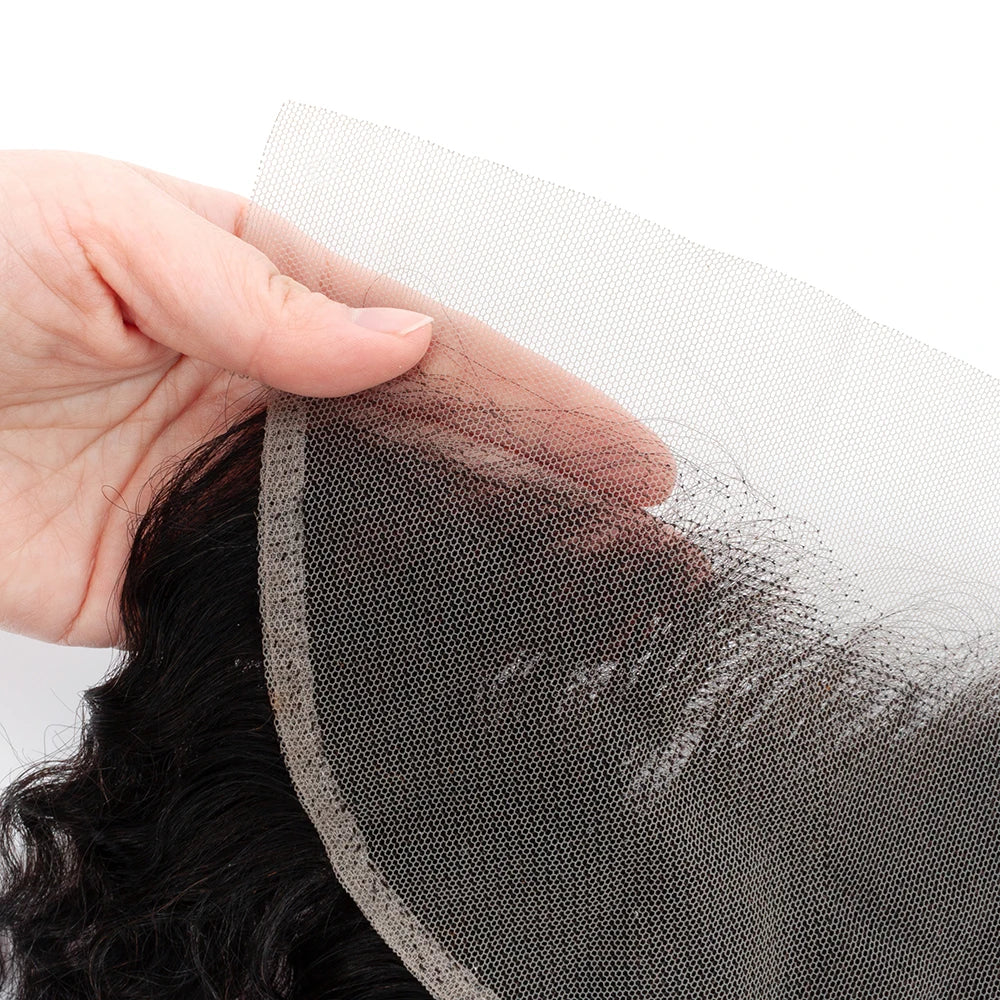 Deep Wave Human Hair Bundles with Closure 4x4 13x4 HD Lace Brazilian Remy Unprocessed Weaving Curly Hair Bundles Extensions Deal