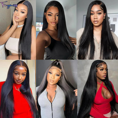 Fayniss Straight Human Hair Weave 1/3/4 Bundles Brazilian Raw Remy Human Hair Bundles 100% Unprocessed Human Hair Extension