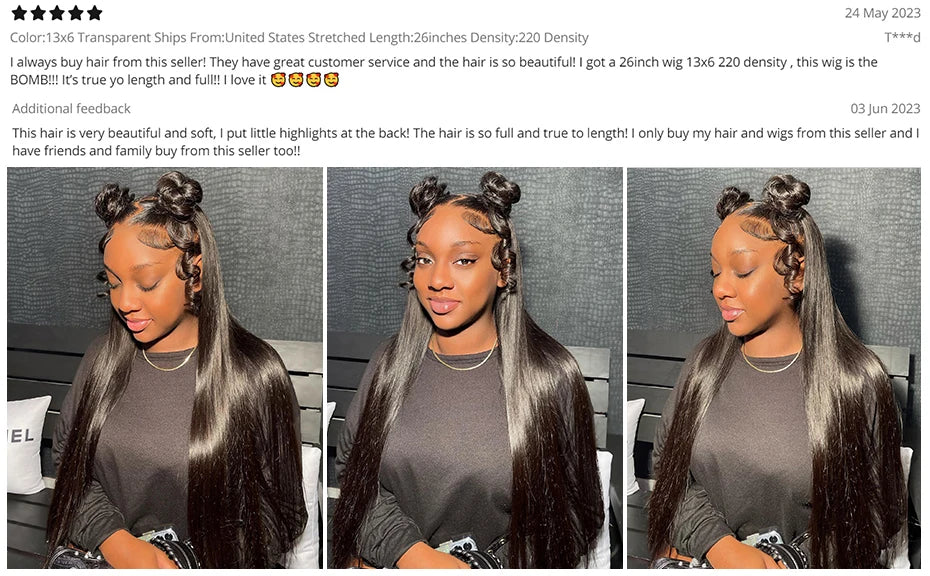 Princess 13x4/13x6 HD Transparent Lace Front Human Hair Wigs PrePlucked 4x4 Closure Wig Brazilian Straight Lace Frontal Wig
