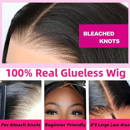 13x4 HD Bone Straight Lace Frontal Human Hair Brazilian 100% Short Bob Wig For Women 220% Straight Lace Front Bob Wigs ﻿