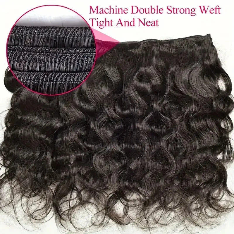Body Wave Bundles Human Hair Natural Black Brazilian Hair Weave Bundles Human Hair Extensions 1 3 4 PCS Bundles