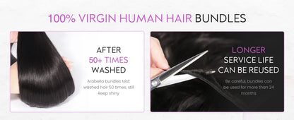 32 34 36 Inch 16ABone Straight Human Hair Bundles 3/4/5 Bundles Raw Hair Bundles Human Hair Brazilian Virgin Hair Natural Color