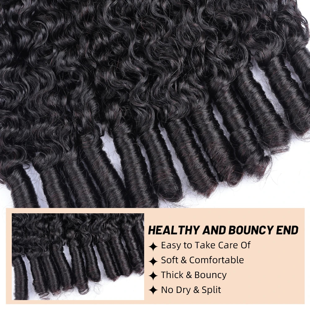 PerisModa Burmese Curly Bundles 100% Human Hair Bundles Virgin Weave Human Hair Extensions Curly Ends 1/3/4 Pcs Natural Color