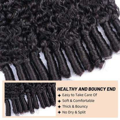 PerisModa Burmese Curly Bundles 100% Human Hair Bundles Virgin Weave Human Hair Extensions Curly Ends 1/3/4 Pcs Natural Color