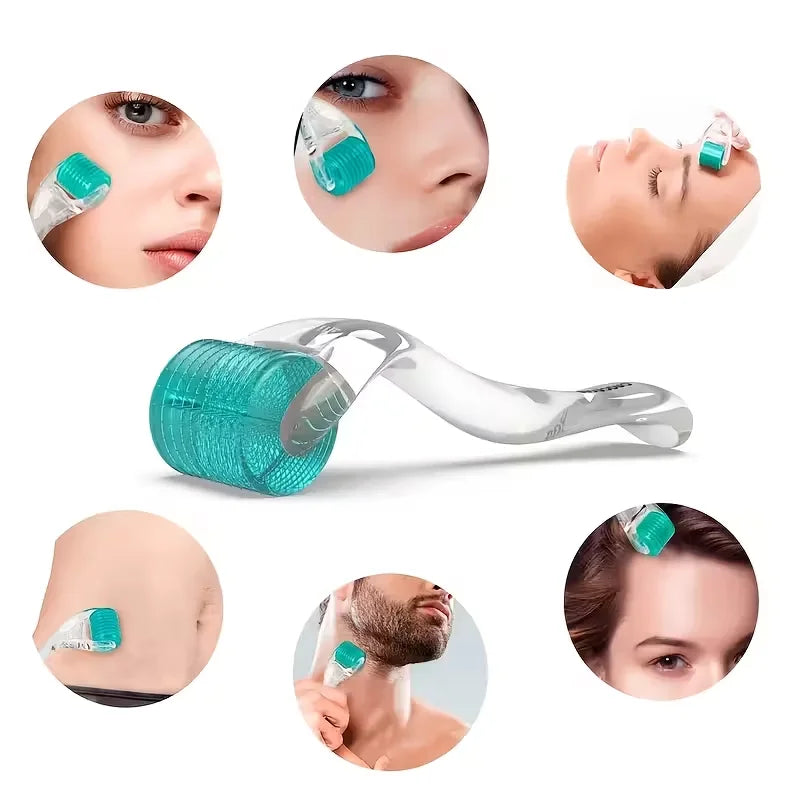 Adjustable Skin Marking 192 Microneedle Roller for Face Scalp Beard Body Facial Beauty for Skincare Tool for Women & Men