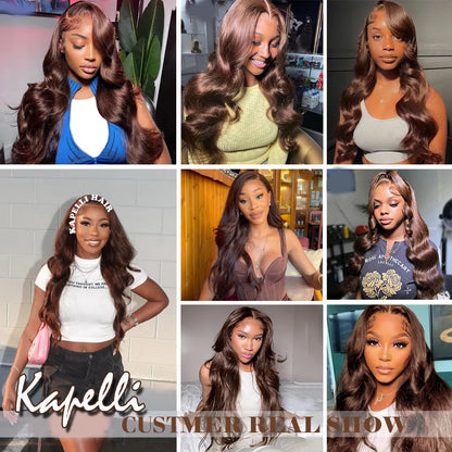 Unprocessed Brazilian Body Wave Human Hair Bundles HD Frontal/Closure Invisible Melt Skin Lace 4x4 13x4 100% Raw Remy Hair Weave