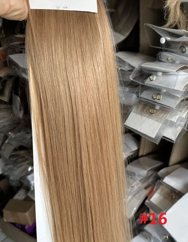 ZZHAIR 100% Human Hair Extensions 16"-26" Magic Wrap Around Ponytail 140g Clip In  Machine Made Remy Horsetail Stragiht