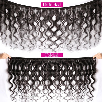 Body Wave Bundles Human Hair 1/3/4 Bundles 100% Human Hair Natural Black Color Brazilian Virgin Weave Bundles Hair Extensions