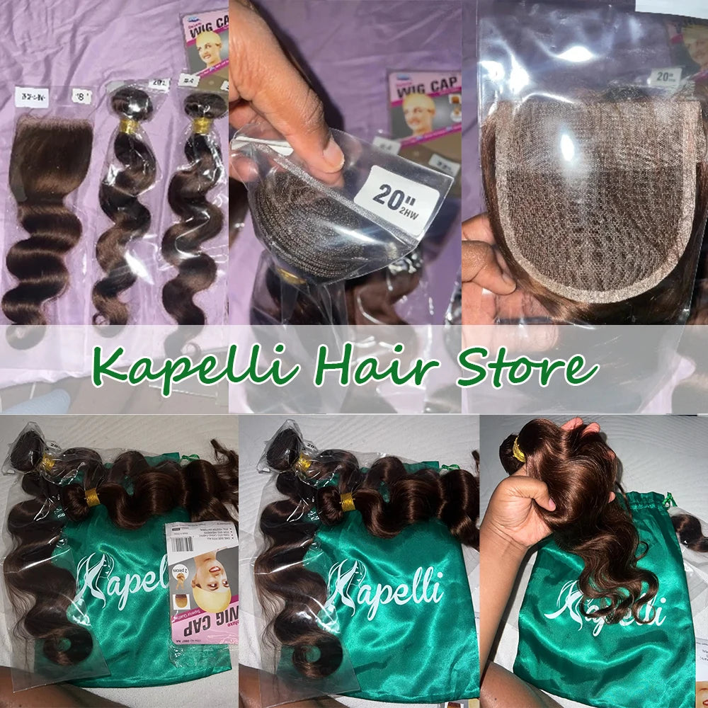 Unprocessed Brazilian Body Wave Human Hair Bundles HD Frontal/Closure Invisible Melt Skin Lace 4x4 13x4 100% Raw Remy Hair Weave