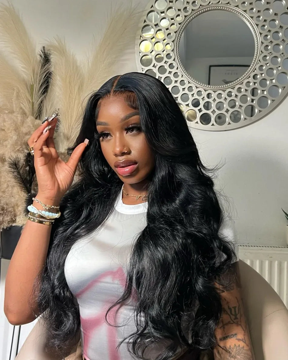 Body Wave Human Hair Wigs Glueless Lace Frontal Wigs 5X5 Hd Lace Closure Wigs Pre Cut Brazilian For Women 220 Density 30 32 Inch