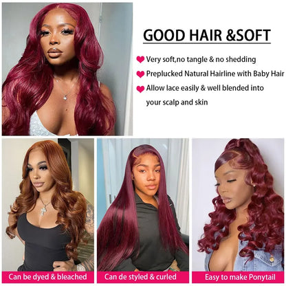 99j Burgundy Body Wave Bundles Human Hair Colored Wine Red 3 4 Bundles Unprocessed Raw Real Human Hair Extensions Bundles Deals
