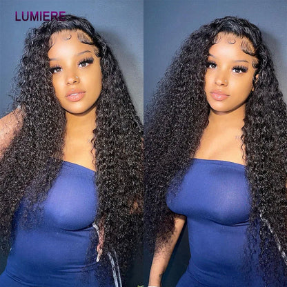 Water Wave Bundle With Closure Wet and Wavy Curly 100% Virgin Raw Jerry Curly Human Hair Bundle With Frontal Hair Extension 18A