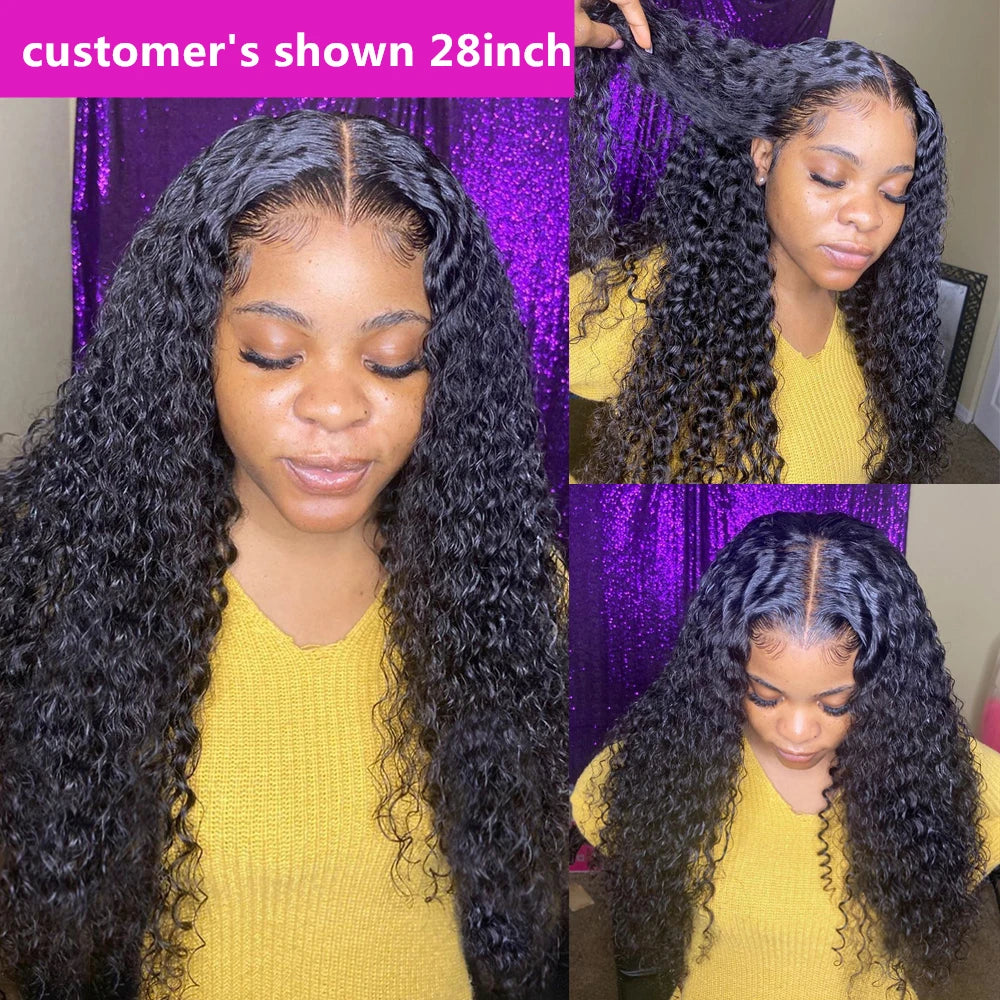 Water Wave Bundle With Closure Wet and Wavy Curly 100% Virgin Raw Jerry Curly Human Hair Bundle With Frontal Hair Extension 18A