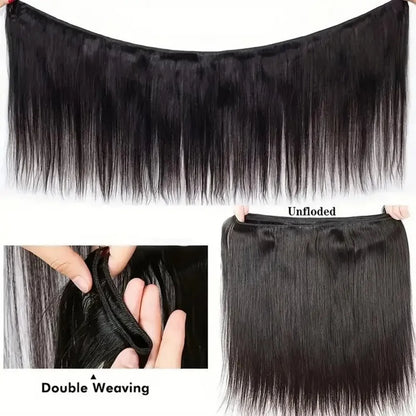 8-30 Inch Straight Human Hair Bundles 12A 100% Human Hair Extensions Natural Black Brazilian Hair Weave Bundles 1/3/4pcs Bundles