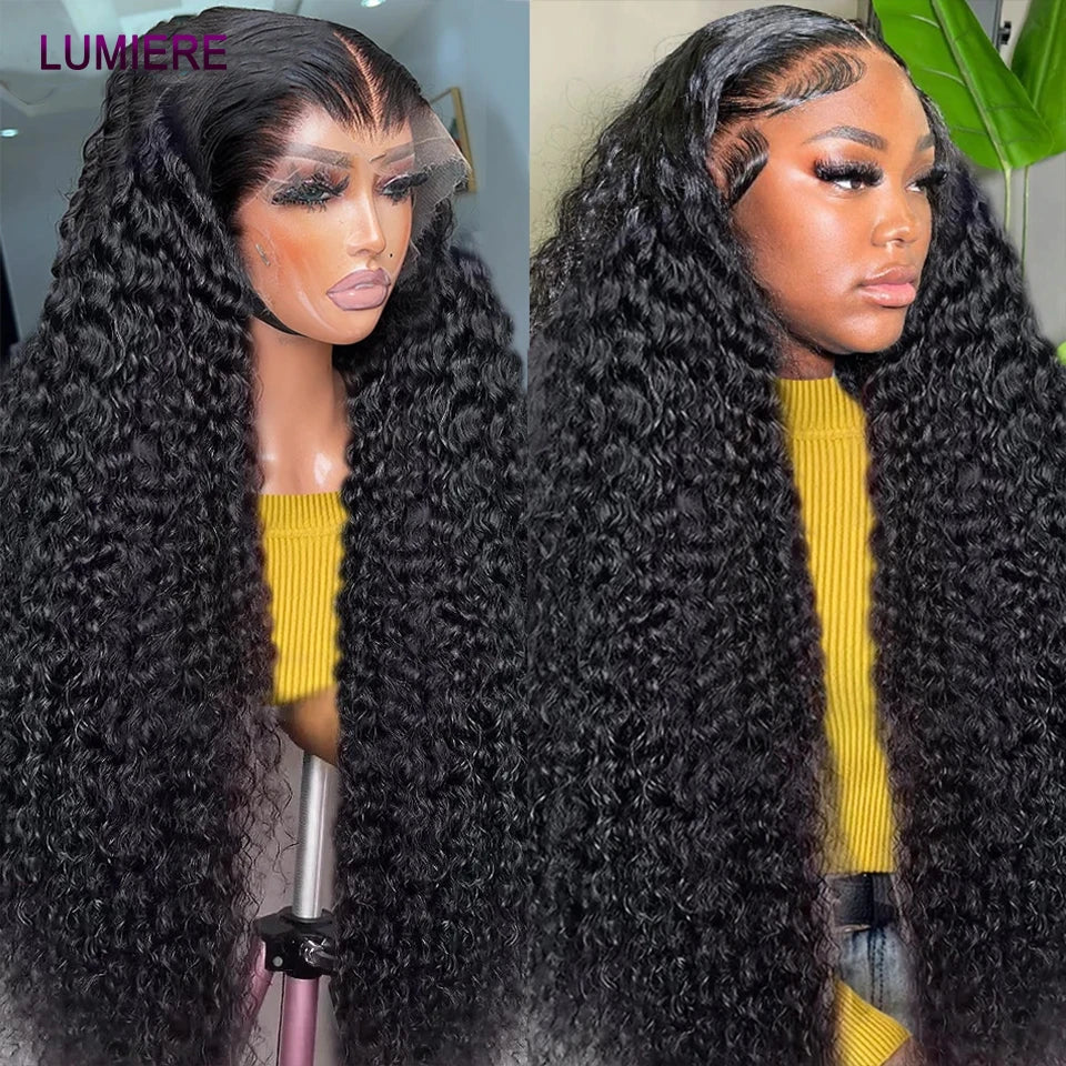 Water Wave Bundle With Closure Wet and Wavy Curly 100% Virgin Raw Jerry Curly Human Hair Bundle With Frontal Hair Extension 18A