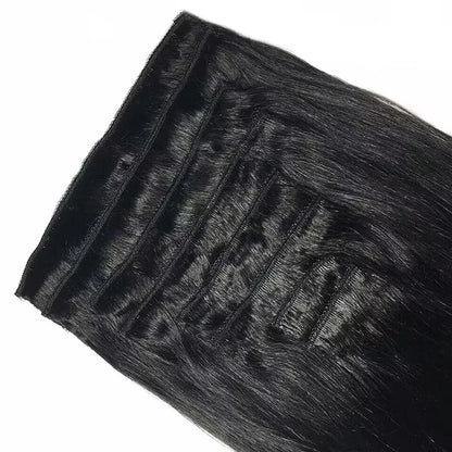 Clip In Hair Extensions Human Hair Brazilian Straight Clip In Natural Black Color Clip Ins Remy Hair 20 22 24 26 Inch For Women