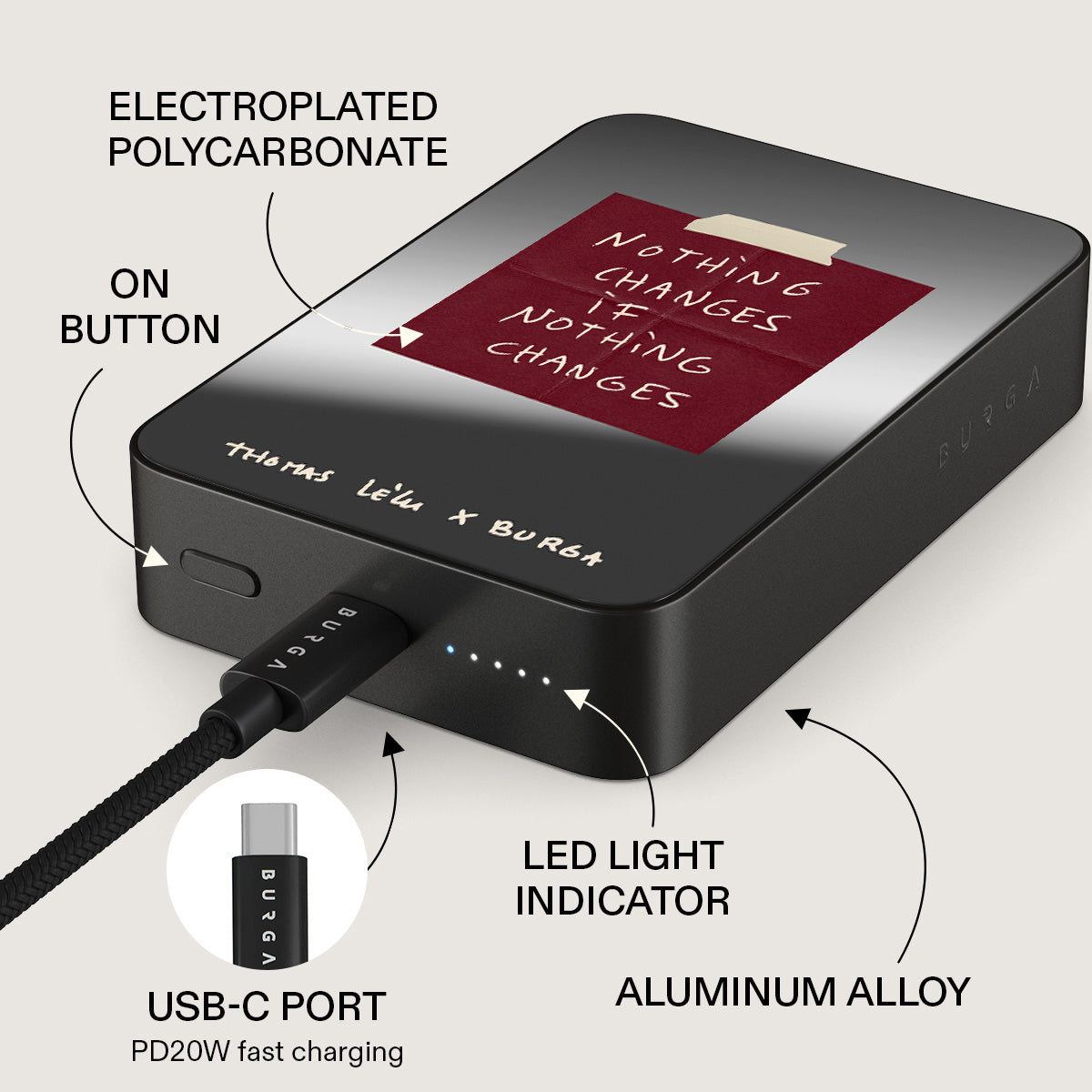Nothing Changes - Magnetic Power Bank
