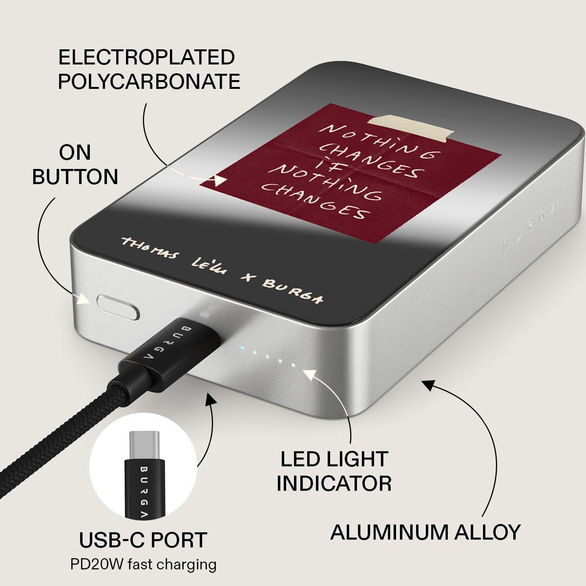 Nothing Changes - Magnetic Power Bank